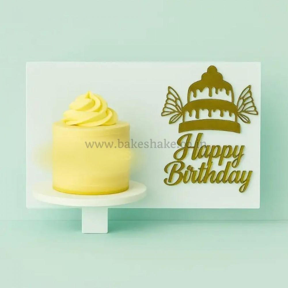 Gravity Defying Cake Stand Frame Cake Stand For Half Cake Anti